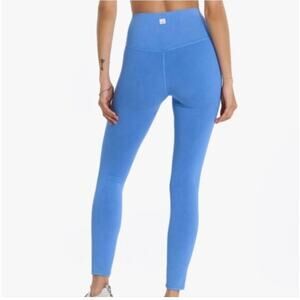 Vuori Washed Studio Leggings VW472 Cerulean Blue High Rise Yoga Size S EUC Gym